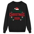 thumbnail image 1 of 2026 Family Christmas Matching Sweatshirts, Xmas Crewneck Long Sleeve Relaxed Fit, Fall Party Graphic Tops S-XXL, 1 of 4