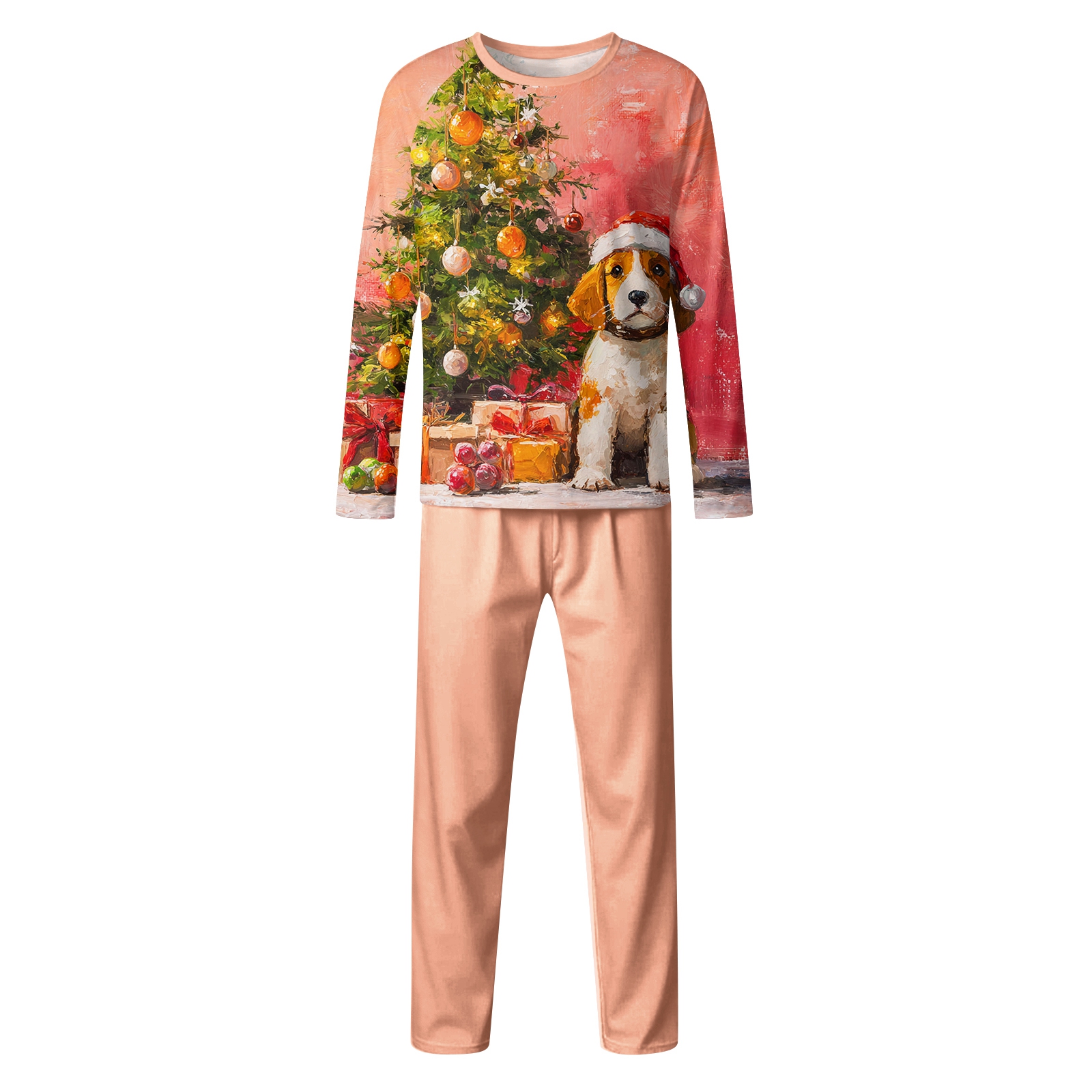 2026 Family Satin Christmas Pajamas Sets Silk Xmas Pjs Matching Sets ...