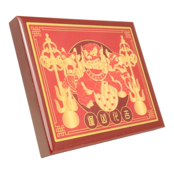 2026 Feng Shui 3 Celestial Guardians Plaque  with Ksitigarbha's  Implements