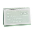 thumbnail image 1 of 2026 Flip Desk Calendar, 2026 Small Desk Calendar, Thick Paper Standing Flip Planner, Twin Wire Binding Desktop Calendar, Home Office Desk Calendar, Portable Desk Organizer, 1 of 6