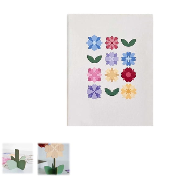 2026 Floral Desk Calendar - A Calendar That Blooms a New Flower Every Month, Pretty Botanical Desk Planner & Sophisticated Table Ornament for Inviting Home and Functional Office