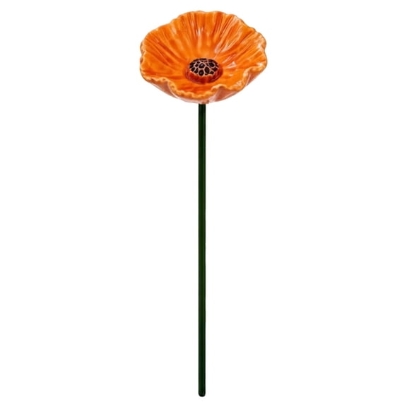 2026 Flower Bee Watering Station Garden Stake Insect Drinking Bowl Bee Bar Dispenser for Honeybees Outdoor Yard Patio Gift (Orange 1PC)