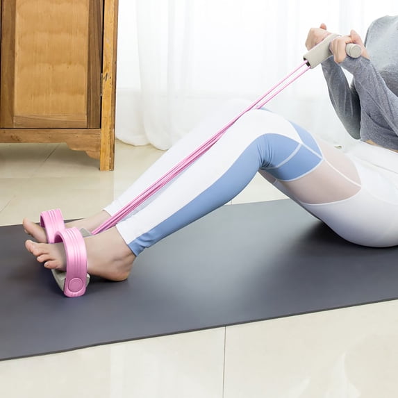2026 Foot Pedal Resistance Bands, Multifunctional Pedal Puller Resistance Rope, 4-Tube Yoga Tension Rope Exercise Bands Pedal Exerciser Fitness Equipment