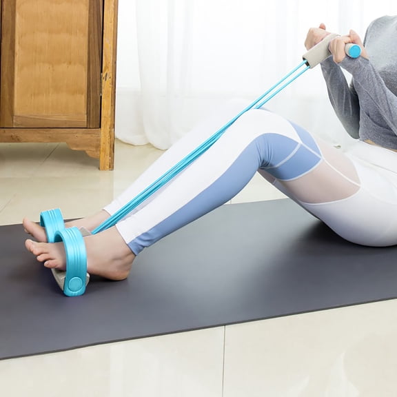 2026 Foot Pedal Resistance Bands, Multifunctional Pedal Puller Resistance Rope, 4-Tube Yoga Tension Rope Exercise Bands Pedal Exerciser Fitness Equipment