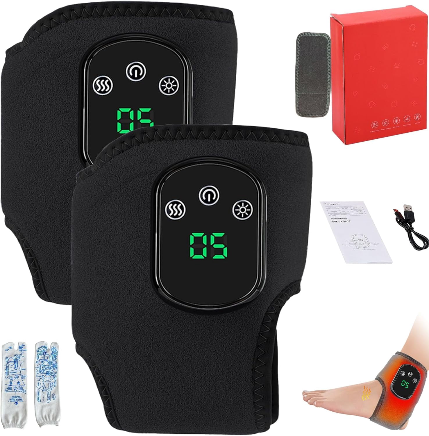 2026 Foot Renew Triple Method Massager, Portable Foot Renew for Feet Customizable Massage, Wireless Foots Renews Massager Rechargeable for Home/Office/Travel