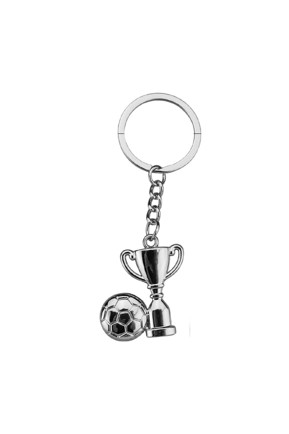 2026 Football Trophy Keychain All Metal Champions Collectible Fan Gift, Sporty Jewelry for Football Enthusiasts, Versatile and Durable Pendant G