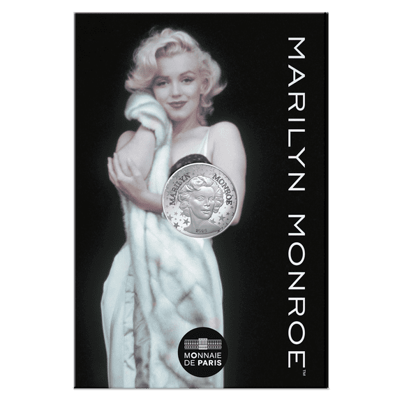 2026 France Marilyn Monroe 10 Euro Silver Coin in Card