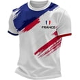 thumbnail image 1 of 2026 France Soccer Jersey Men, French Jersey Soccer Short Sleeve Fan Tee, Football T-Shirt, Plus Size Available, Maillot De France Adult Casual Sports Training Summer Tee for Adult, 1 of 10