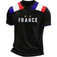 thumbnail image 1 of 2026 France Soccer Jersey Men, French Jersey Soccer Short Sleeve Fan Tee, Football T-Shirt, Plus Size Available, Maillot De France Adult Casual Sports Training Summer Tee for Adult, 1 of 10