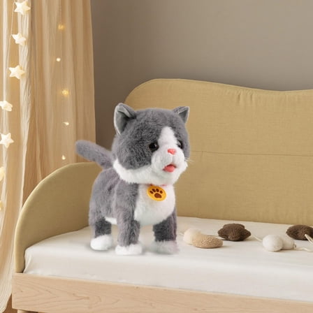 2026 Froplay Interactive Robot with Remote Control Leash Sensing Voice Mimic Licking tongue Motion Realistic Sounds Soft Robot Puppy F