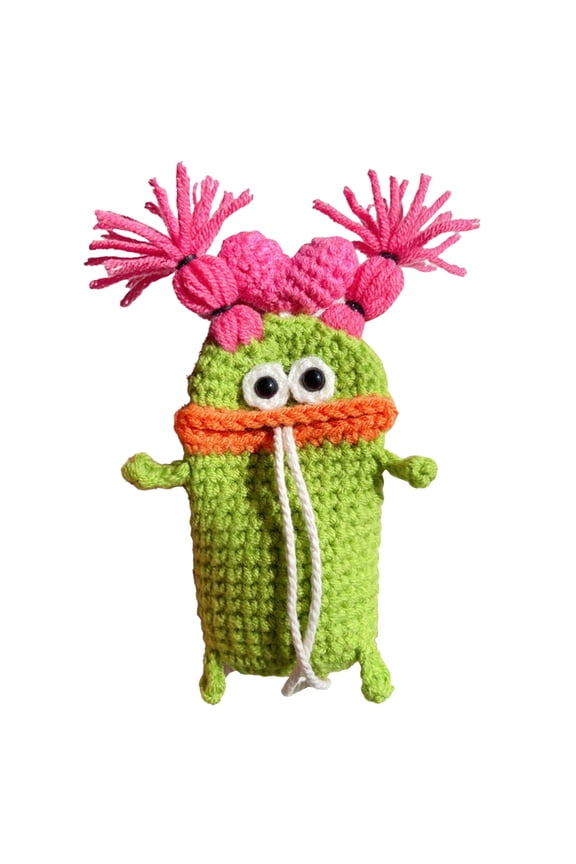 2026 Funny Handmade Crochet Key Case/Holder, Handwoven Car Key Cover Pocket Lighters Bag Key Fob Case