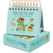 2026 Funny Pun Flip Calendar - Daily Tear-Off Desk Calendar with 365 New Puns & Jokes - Humor Gift for Friends, Family, Coworkers - Punny Christmas Gift Office Home Decor, 2026 Funny Desktop Calendar