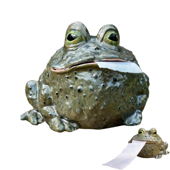 2026 Funny Toad Tissue Holder, Toad Funny Toilet Paper Holder, Whimsical Toads Tissue Box Cover, Toilet Paper Holders with Whimsical Design for Bathroom, Table, Kitchen & Office
