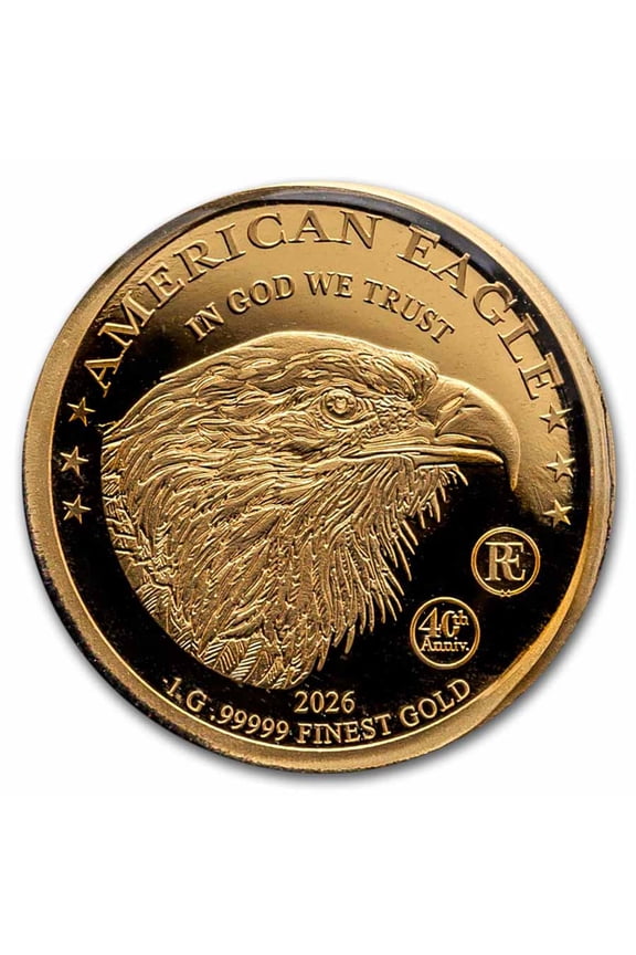 2026 Gabon 1 gram Gold Rare Edition: American Eagle
