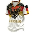 thumbnail image 1 of 2026 Germany Soccer Mens Tshirts Short Sleeve Casual Crewneck Pullover Summer Tops Soccer Shirt for Men Indoor Outdoor Activities Daily Wear, 1 of 3