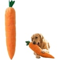 thumbnail image 1 of 2026 Giant Carrot Dog Toy, Puppy Teething Toy with Squeaker & Crinkle, Indoor Outdoor Play (29.5inch), 1 of 8