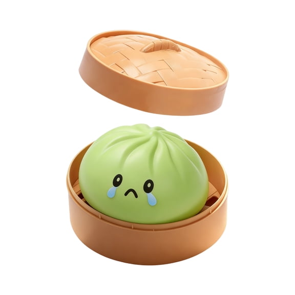2026 Giant Crying Dumpling Squishy, Crying Squishy Rainbow Mystery Squishy Bun, Crying Soft Squeeze Dough for Adults(Green)