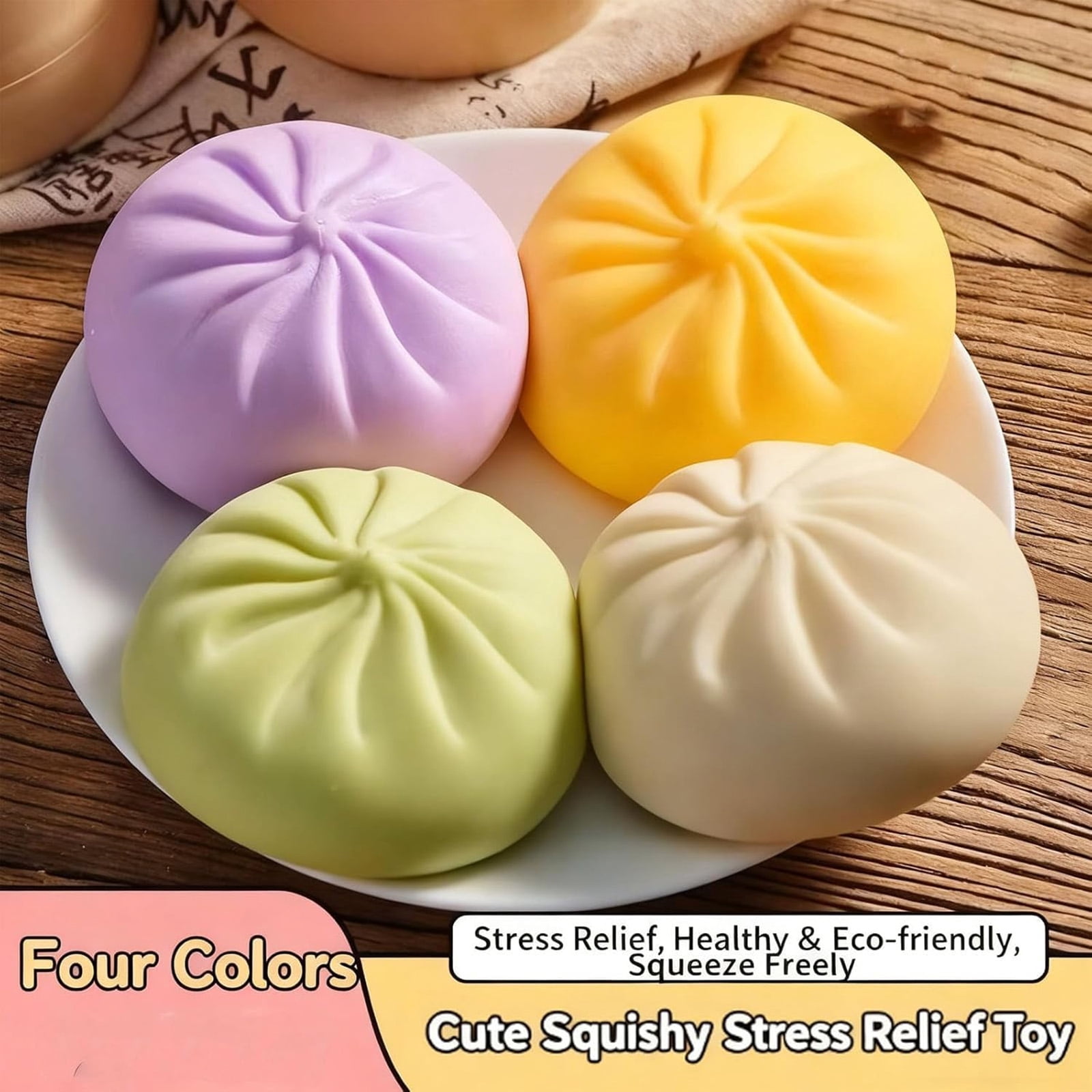 2026 Giant Dumpling Squeeze Mystery with Boxs, Daily Office Home Colorful Dumpling Stress Balls, Rainbow Goodie Bag Fillers Basket, Squeeze Decompression Dough Adults Sensory Fidget Toys