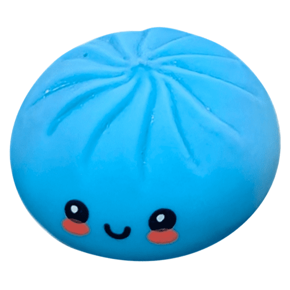 2026 Giant Dumpling Squishy, Rainbow Mystery Squishy Bun, Soft Squeeze Dough for Adults, perfect Birthday Gift or Party Blue
