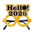 thumbnail image 1 of 2026 Glasses New Year Eve - Pack of 1, Happy New Year Eyeglasses 2026 for New Years Eve Party Supplies 2026 Party Glasses, Happy New Years Party Decorations, Creative Sunglasses(Gold5,4.9x4.6"), 1 of 7