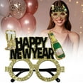 thumbnail image 1 of 2026 Glasses New Years - Pack of 1 | Happy New Year Eyeglasses 2026 for New Years Eve Party Supplies 2026 | NYE Party Glasses | Happy New Years Decorations 2026 | NYE Decorations 2026, 1 of 8