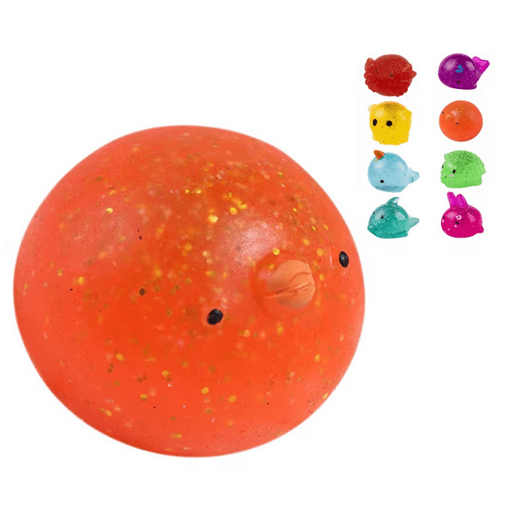 2026 Glitter Mochi Squeeze, Needph Squeeze Fidget Items,Easter Squeeze,Glitter Stress Balls Animals Squeeze, Stress Relief Item Party Favors, Perfect To Squeeze For Stress Relief, Fun Sensory D