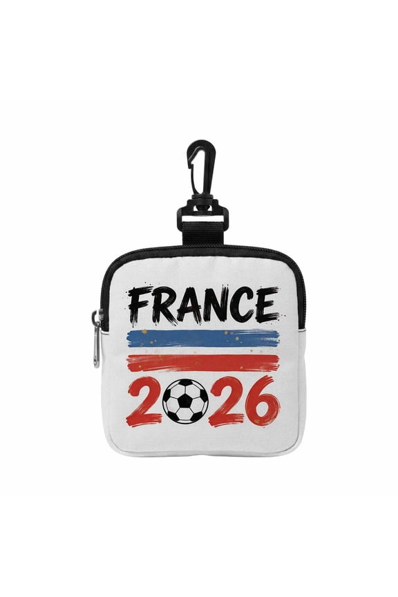 2026 Global Football Sports Events Mini Keychain Clip On Pouch Small Change Coin Purse Lightweight Zipper Wallet With National Flag Print Multi-Pocket For Unisex Airpods Cosmetics