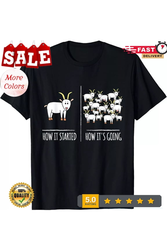 2026/Goat Shirts _ Goat Lovers Farm Apparel Meme Pun Funny Goat Gift Unisex T-Sh