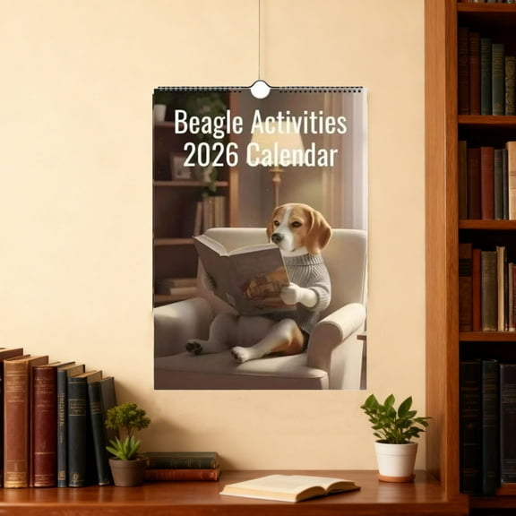 2026 Golden Retriever Dog Calendar - Monthly Planner for Dog Lovers, Cute Canine-Themed Wall Calendar, Durable Tear-Resistant Paper, Home & Office Decor Gift for Pet Enthusiasts, 8.27*11.02in