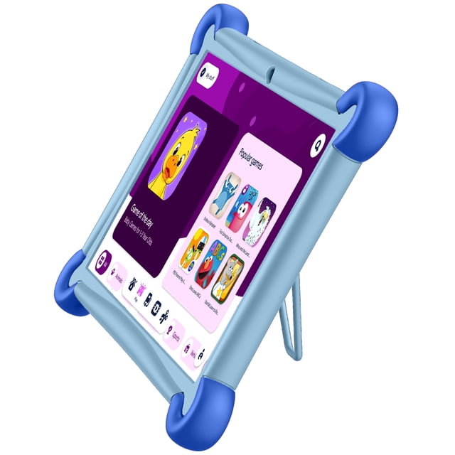 2026 Google Kids Space Prestige Plus 10" Kids Tablet, 128GB Octa-Core, Children's Product Certification, with Bumper Case, Blue