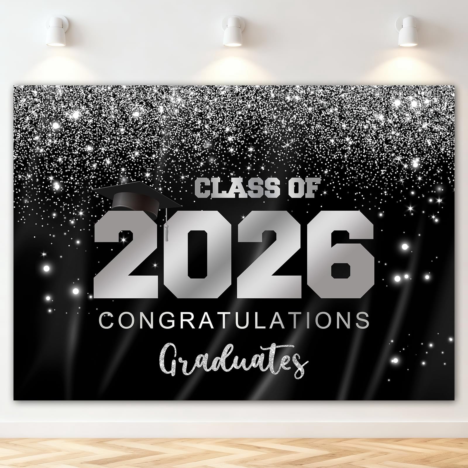 2026 Graduation Background Banner 2026 Grade Shining Background ...
