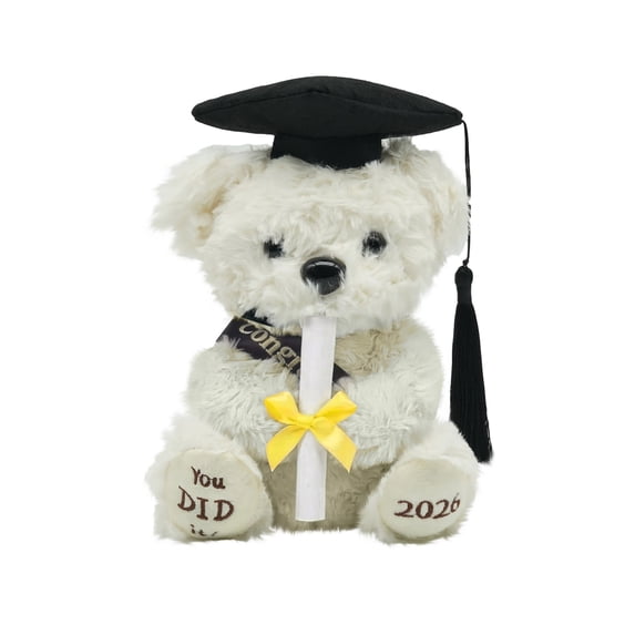 2026 Graduation Bear Graduation Gifts, 7 Inch Plush Bear for Kindergarten & Preschool Graduates, Soft Commemorative Keepsake with Cap and Diploma for Class of 2026