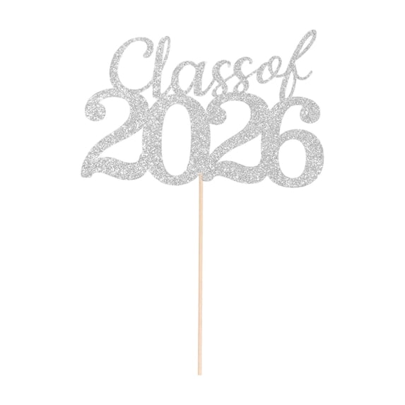2026 Graduation Centerpieces – Class of 2026 Cake Topper, Congrats Grad Table Decor for High School & Senior Party