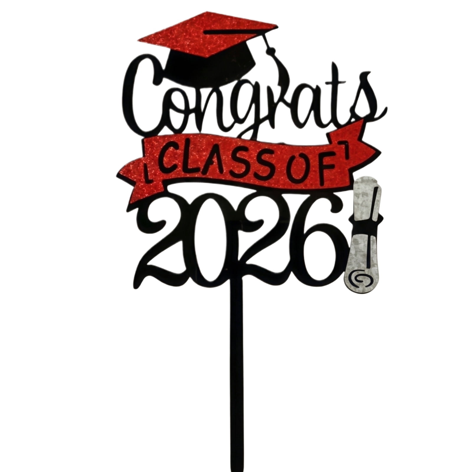 2026 Graduation, Custom Cake Topper, Cake Topper Sticks, Graduation ...