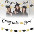 thumbnail image 1 of 2026 Graduation Decorations Congrats Grad Black Glitter Banner-Graduate Party Decorations, 1 of 9