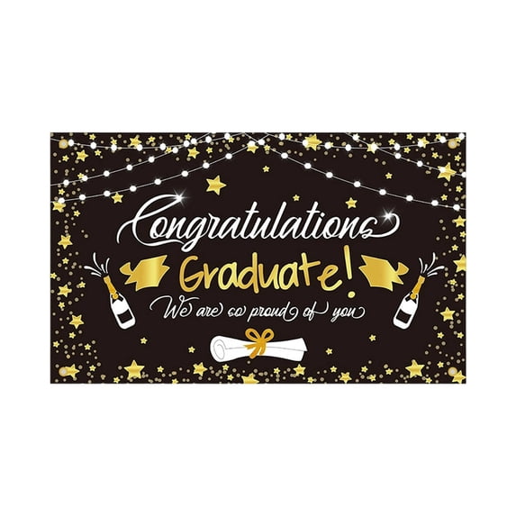2026 Graduation Decorations - Congratulations Class of 2026 Backdrop, 2026 Graduation Photo Backdrop, High School College Classroom Decorations