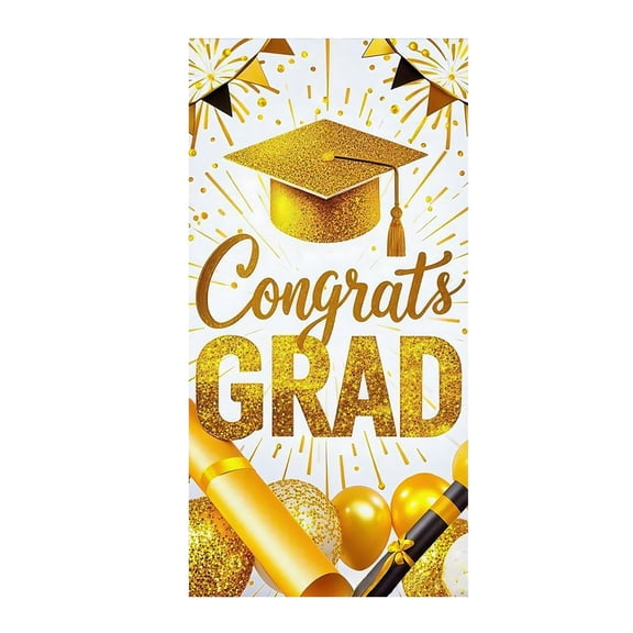 2026 Graduation Decorations Graduation Curtains March Forward In Peace Graduation Party Supplies Banner Yellow