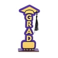 thumbnail image 1 of 2026 Graduation Decorations Table Centerpieces Wooden Class of 2026 Graduation Congratulate Table Topper for Grad Ornaments Party Supplies Favors (Purple), 1 of 7