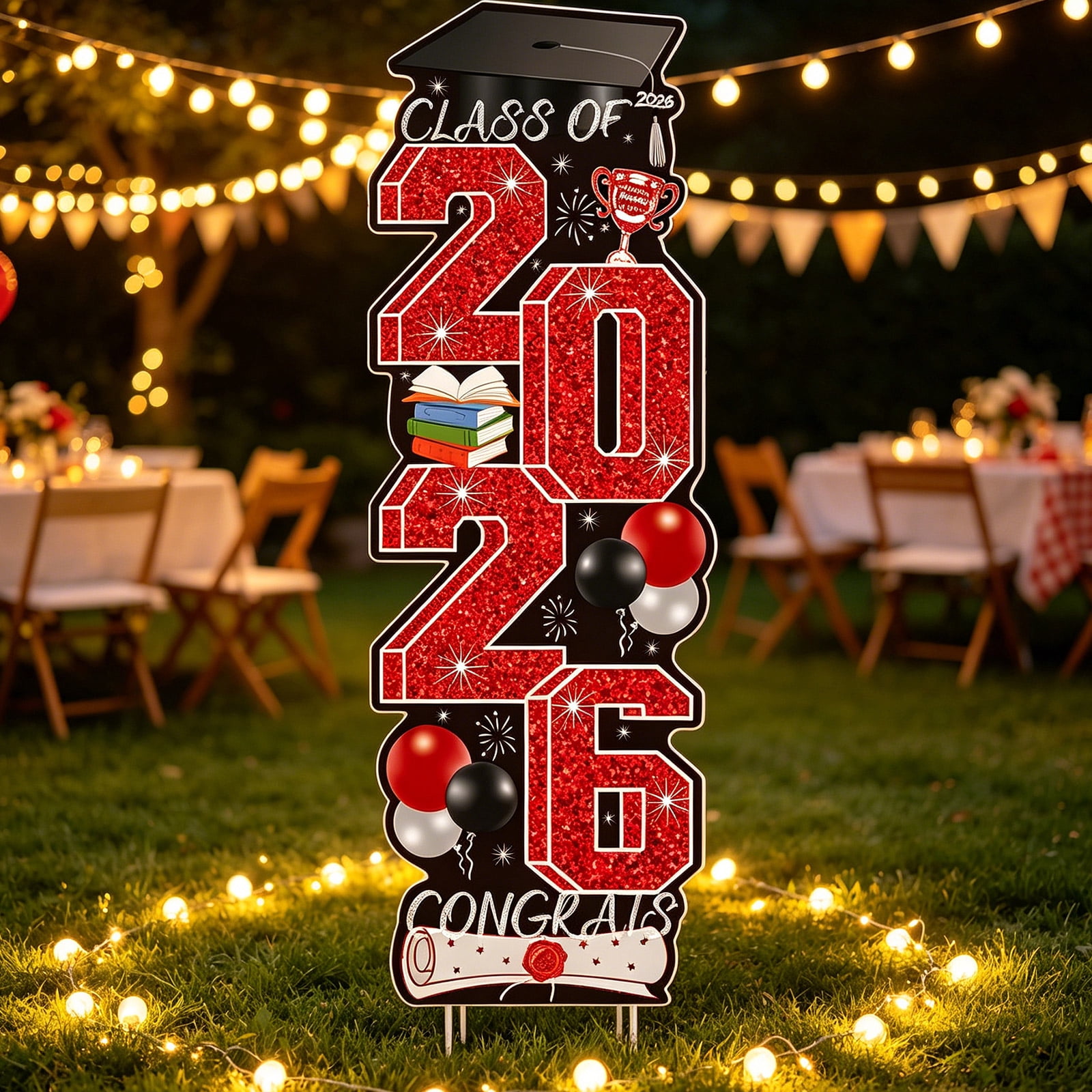 2026 Graduation Decorations - Yard Sign Yard Decorations Congrats ...