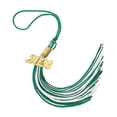 thumbnail image 1 of 2026 Graduation Double Color Tassel Purple and Gold with Gold Date Drop Charm Class of 2026 Grad Tassels for Cap Decorations High School Graduation Gift for Her, 1 of 4