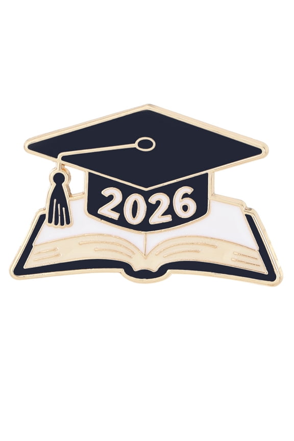 2026 Graduation Enameled Alloy Brooch Pin For Students Celebrating Academic Success