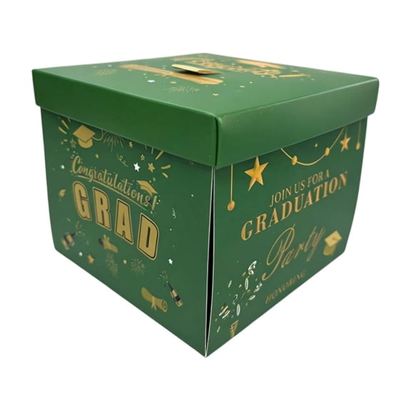 2026 Graduation Flying Butterfly Fantasy Explosion Box, Congrats Grad Surprise Exploding Box for Graduation Party DIY Decoration Green