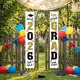 thumbnail image 1 of 2026 Graduation Front Door Signs, Outdoor Porch Hanging Banners, 2 Pc Party Decoration Supplies, 1 of 8