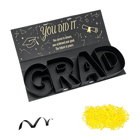 2026 Graduation Gift Box – This Letter-shaped Filled Cardboard Box Is Perfect For Graduation Gifts And Is The Perfect Graduation Decoration.