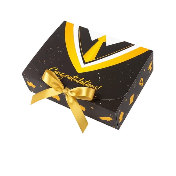 2026 Graduation Gift Boxes with Ribbon, Congrats Grad Gift Box with Lids Cardboard Present Box Class of 2026 Keepsake Graduation Party Gifts for Her Him College Graduate High School Gift (10Pcs)