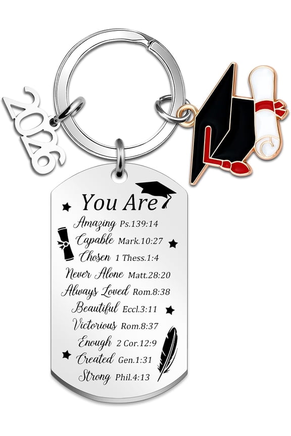 2026 Graduation Gift Class of 2026 Keychain Inspirational Graduation Gifts for Her Him Grad Gifts for College Senior Graduates Women High School Masters Degree Phd Gift
