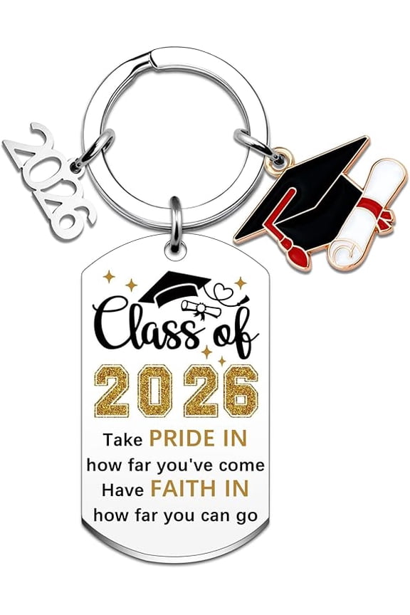2026 Graduation Gifts Class of 2026 Gifts Keychain Graduate Grad Gift for Her Him High School College Decoration