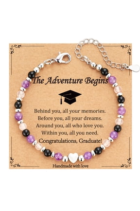 2026 Graduation Gifts for Her Inspirational Bracelet Class of 2026 Primary School Middle School High School College Graduation Gifts for Graduates Teen Adults Teenage Women Jewelry Gifts Ideas