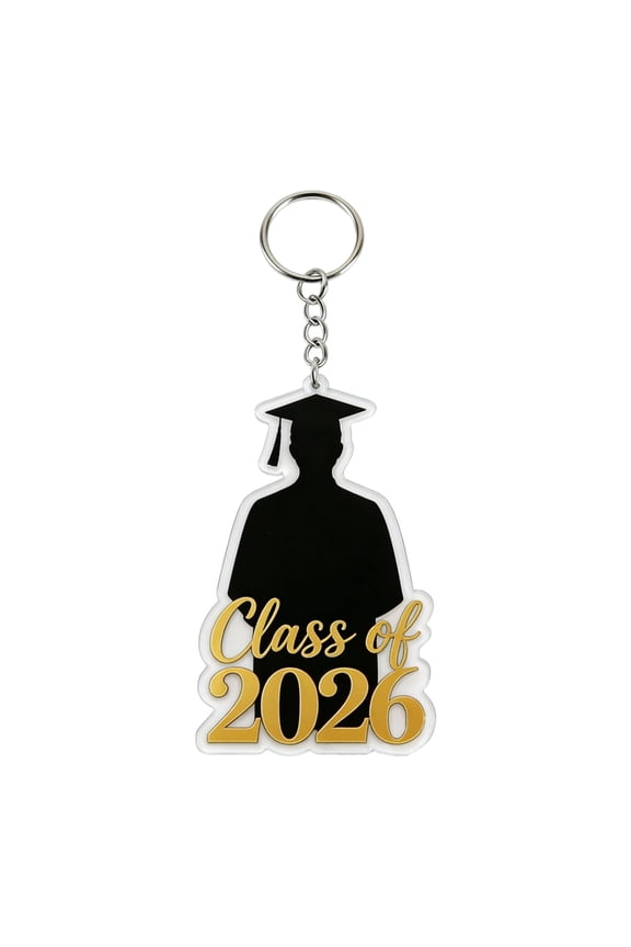 2026 Graduation Gifts Keychain, Class of 2026 Acrylic Keychains Gift, Congrats Grad Key Ring Keepsake for Her Him Friends Classmates Family Teachers
