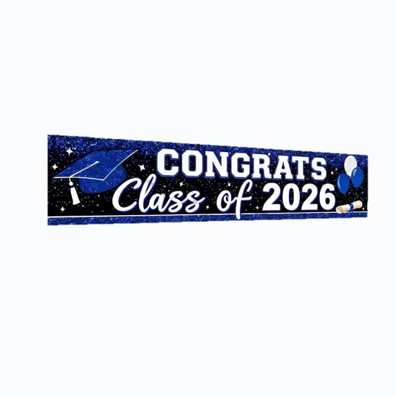 2026 Graduation Hanging Sign, Party Decor for Indoor Outdoor Celebration, Memory Setting Background for Classroom, Yard, and Graduation Gathering Spots